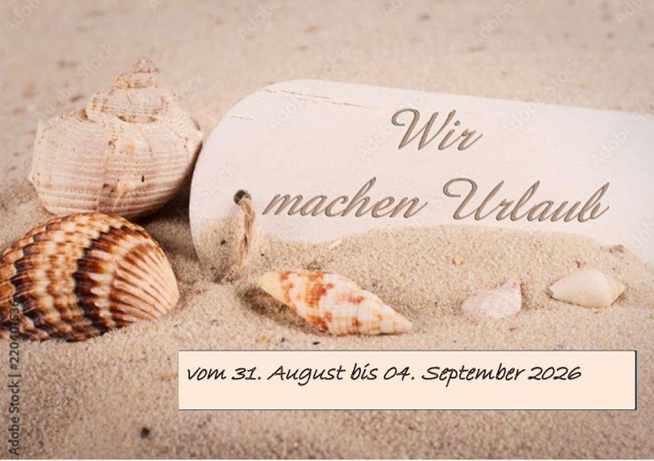 Betriebsurlaub 2026